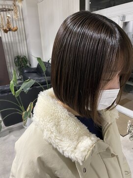 バベル(BABEL Hair Design) 【BABEL】ナチュラルボブ　@日高愛美