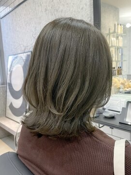 アンド(ANDO) 【本町】大人くびれミディ エメラルドアッシュ こなれ　オリーブ