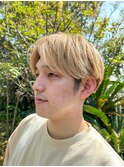 10代/20代/30代/ハイトーンカラー/センターパート