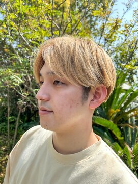 ユウヘアー 尾張旭店(U Hair) 10代/20代/30代/ハイトーンカラー/センターパート