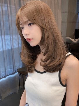 アリュウル 表参道(ALLURE) 褒められる。憧れ韓国ワンカール/顔まわりカットレイヤーカット