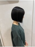 切りっぱなしボブ