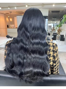 ブレンド 渋谷(BLend) グレージュマチルダボブインナーグレージュ 前髪ブルー