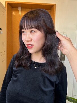 パーク 福岡天神西通り店(parc) ラベンダーカラー ラベンダーグレー トーンダウン