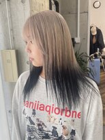 ラニヘアサロン(lani hair salon)&nbsp;ミルクティー×グラデーションブラック