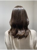 アッシュベージュレイヤーカットインナーカラーケアブリーチ
