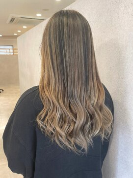 バブルス 春日部店(BUBBLES) ロング×バレイヤージュ