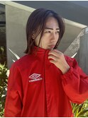メンズボブウルフメンズミディアムレイヤーカットメンズウルフ