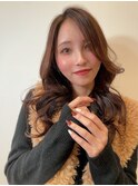 レディースコテ巻きレイヤースタイル顔まわりレイヤー