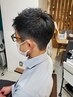 【男性】メンズカット+白髪ぼかし＆ファボン+眉カット　14300円→10725円