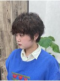 ★ショートパーマ 外国人風　スパイラルパーマ　ニュアンス