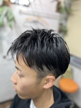 彦兵衛 ショートマッシュツーブロックスタイル #20代#武庫川#西宮