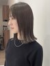 【ブリーチなし透明感】ブリーチなしダブルカラー+カット+2STEPトリ-トメント