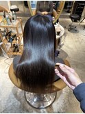 イメチェン外ハネボブ美髪ワイドバングレイヤー髪質改善縮毛矯正