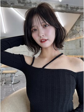 サイン 渋谷(SIGN) ボブレイヤーカットグレージュブリーチ無し