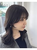 グレージュカラー &nbsp;韓国巻き &nbsp;顔周りカット &nbsp;Syuri