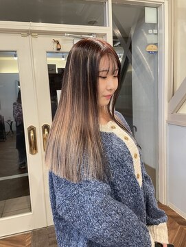 ココバイジル(CoCo by JILL) 【アンブレラカラー】ピンクベージュ＋ピンクブラウン