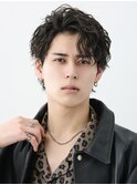 メンズ波巻きツイスパニュアンススパイラルスパイキーショート