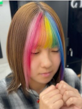 ラピス 渋谷本店(Lapis) レインボーカラー/レイヤーカット/髪質改善/エクステ/バイカルテ
