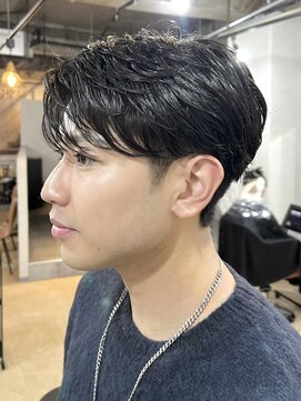 メロウメンズライン 神戸三宮(mellow men's line) 韓国風毛流れパーマ