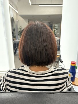 クム 横浜(qumu) グラデーションボブ × 秋冬カラー【神永】