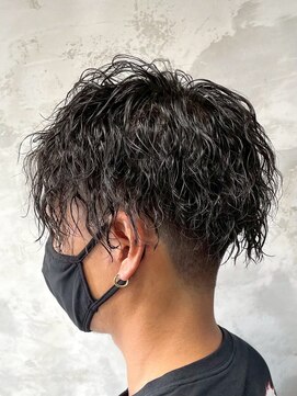 アポロ 横浜駅店(apollo) men's/スペインカール/スパイキーショート/ブルーブラック