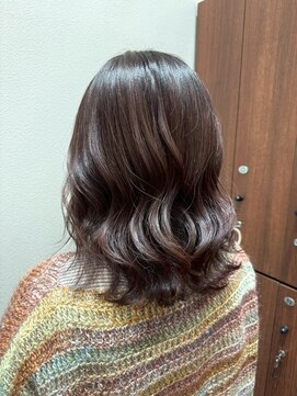 30代40代大人可愛いゆるふわニュアンスパーマナチュラルブラウン