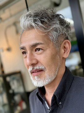 バーバー ミキ 塚本(BARBER MIKI) 50代のゆるパーマ