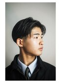 テーパーフェードセンターパート