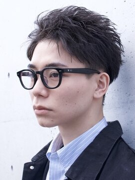 フィフス 大分(fifth) 大分フェザーパーマメンズカットフェザーショート刈り上げゆるめ
