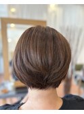 ナチュラル大人ショートボブ