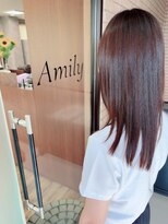 アミリー 成田東町店(Amily) 髪質改善切りっぱなしセミロング