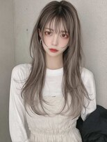 ロッソ 大橋店(Rosso)&nbsp;グレージュの軽やかロングレイヤー【大橋】
