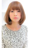 透明感溢れる大人かわいいピュアボブ