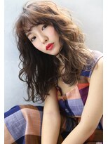 ブラン 栄(Blanc)&nbsp;【Blanc/栄】毛先パーマ＿ベージュカラー＿カール