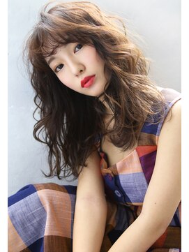 ブラン 栄(Blanc) 【Blanc/栄】毛先パーマ＿ベージュカラー＿カール