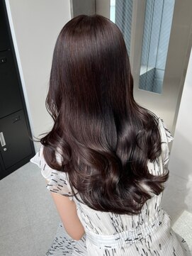 ベレーザシェルト(Beleza scelto) ba1109アッシュブラックシースルーバング小顔韓国風ウェーブ巻き