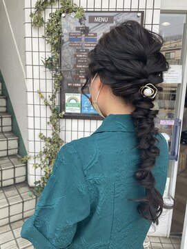 ビーピージェイズ 目黒店(BPJ’S) 編みおろしアレンジ