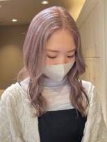 ベレーザ 渋谷(BELEZA)&nbsp;ba1390_アッシュピンクホワイトラベンダーパールベージュボブ