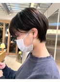 20代30代大人可愛いアッシュベージュくびれボブ耳掛け透明感