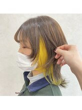 【韓国風カラー】流行真っ只中の韓国風！インナーカラーやイヤリングカラーなどのデザインも得意です★