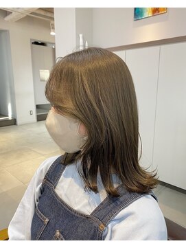 リノショアーズ ショウナン 辻堂店(RinoShores SHONAN) 透明感抜群♪20代30代ダブルカラーブリーチオリーブグレージュ