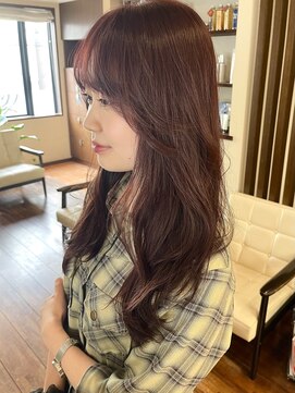 ダアッカ(da acca) ブリーチなしダブルカラーボルドーブラウン