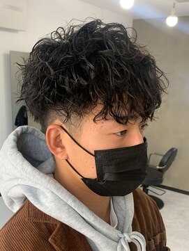 エルマーク 京橋(L-MARK) マッシュスパイラルパーマツイストスパイラル波巻きメンズ