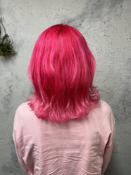 ヘアスタジオニコ(hair studio nico...) neon pink