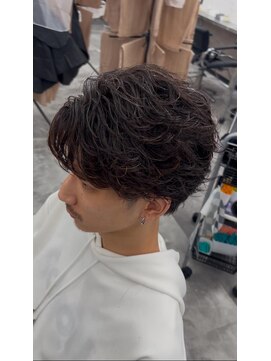 オム ブランシェ(HOMME BLANCHE’) 【Ryo】細束フェザーパーマコンマバング