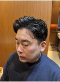 銀座 理容室 床屋 ビジネスパーマ ナチュラル