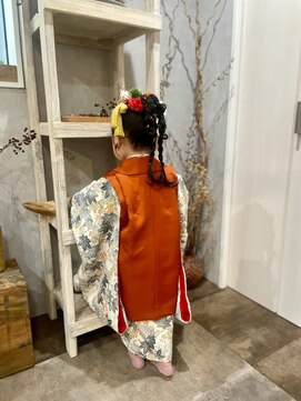 ベルトオブヴィーナス(Belt of venus) 【七五三ヘア】編みおろしアレンジ