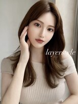 エインアンリー 明治神宮前(AIN.ANLY.) ふんわりミディアムシースルーバング大人かわいいレイヤー