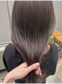 オリーブカラー*オリーブグレージュ*透明感カラー*ロングヘア
